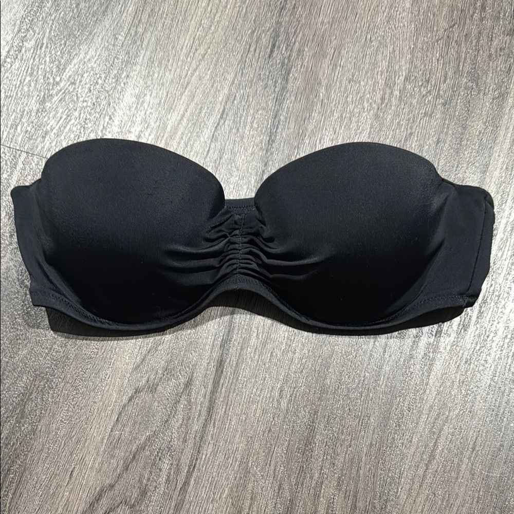 Victoria Secret Black Strapless Bikini Top